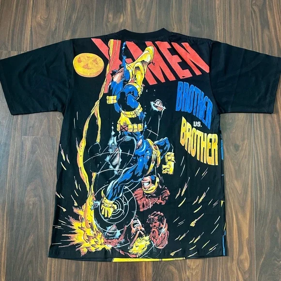 Cyclops X-Men AOP Marvel All Over Print Size XL Double Sided Modern T-Shirt - Picture 2 of 2